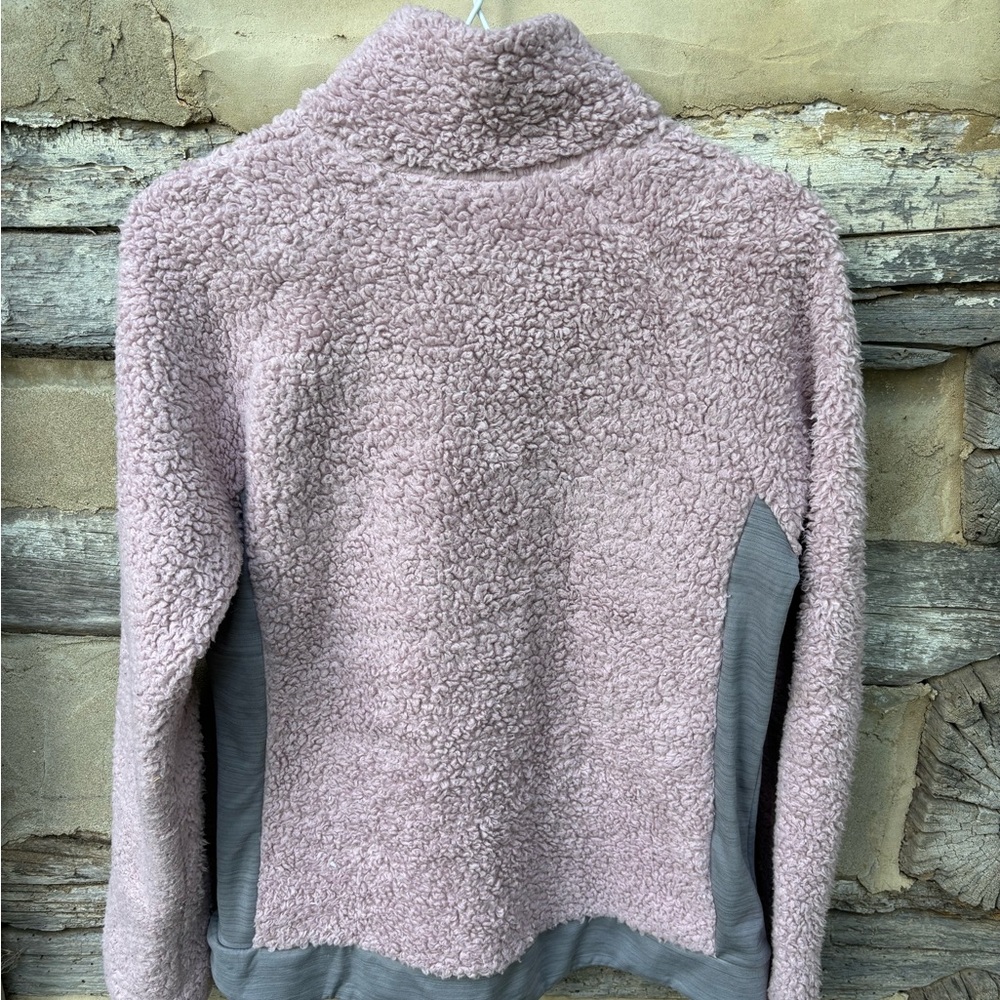 FILA Sport Women's Performance Pink and Gray Fleece Full Zip Jacket Size M - Picture 7 of 10